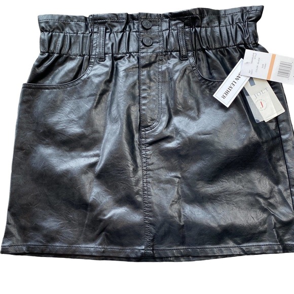 Jolt Dresses & Skirts - Jolt Womens Black Faux Leather Mini Skirt Size 7/28